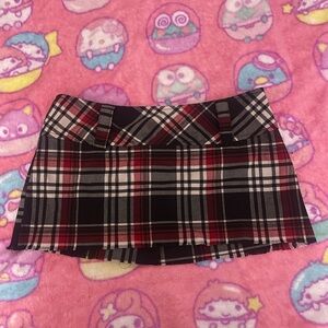 Plaid Mini Skirt